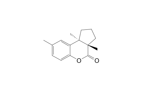 (1S*,2R*)-2-(2-Hydroxy-5-methylphenyl)-1,2-dimethylcyclopentane-1-carboxylic acid lactone