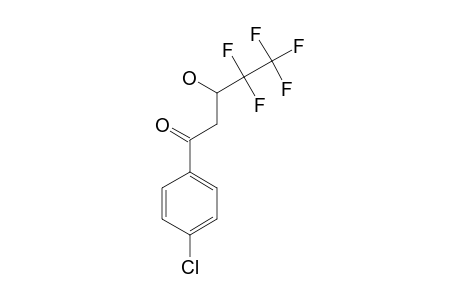 4,4,5,5,5-PENTAFLUORO-1-(4-CHLOROPHENYL)-3-HYDROXY-1-PENTANONE