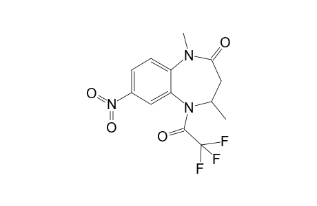 1,4-Dimethyl-7-nitro-5-(trifluoroacetyl)-1,3,4,5-tetrahydro-2H-1,5-benzodiazepin-2-one