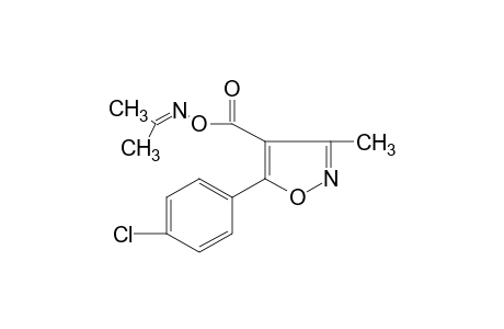 acetone, O-{[5-(p-chlorophenyl)-3-methyl-4-isoxazolyl]carbonyl}oximne