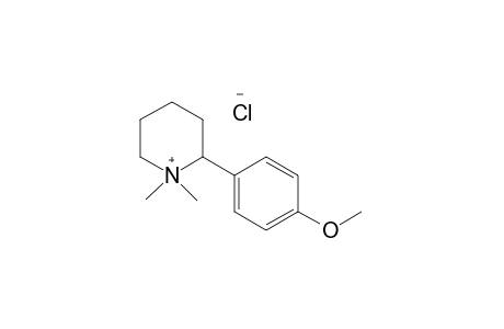 1,1-dimethyl-2-(p-methoxyphenyl)piperidinium chloride