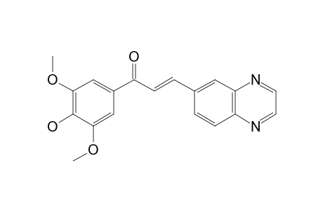 (2E)-1-(3',5'-DIMETHOXY-4'-HYDROXY-PHENYL)-3-(QUINOXALIN-6-YL)-2-PROPEN-1-ONE