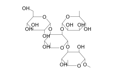 METHYL 3-O-[3-O-(ALPHA-D-GLUCOPYRANOSYL)-2-O-(ALPHA-L-RHAMNOPYRANOSYL)-ALPHA-L-RHAMNOPYRANOSYL]-ALPHA-L-RHAMNOPYRANOSIDE