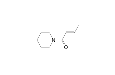 Piperidine, 1-(1-oxo-2-butenyl)-