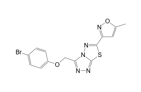 [1,2,4]triazolo[3,4-b][1,3,4]thiadiazole, 3-[(4-bromophenoxy)methyl]-6-(5-methyl-3-isoxazolyl)-