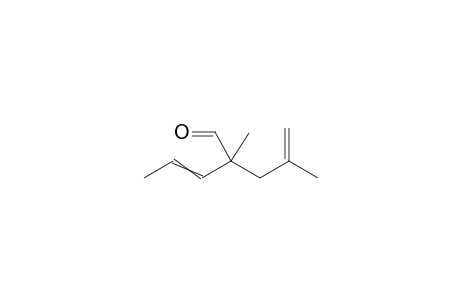 2-Methyl-2-(2-methylprop-2-en-1-yl)pent-3-enal