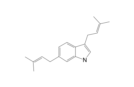 3,6-bis(3-methylbut-2-enyl)-1H-indole