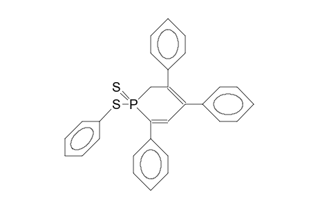 1-(Phenylthio)-3,4,6-triphenyl-1,2-dihydrophosphorine-1-sulfide