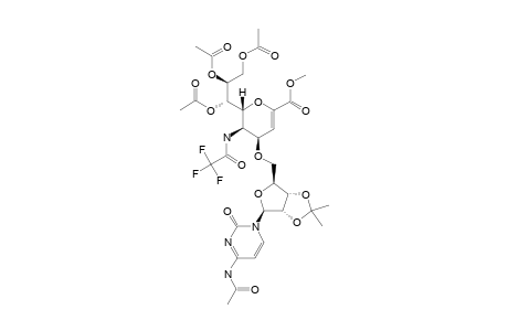 #17B;METHYL-7,8,9-TRI-O-ACETYL-2,6-ANHYDRO-3,5-DIDEOXY-4-O-[N-ACETYL-2',3'-O-(1-METHYLETHYLIDENE)-CYTIDINYL]-5-[(TRIFLUOROACETYL)-AMINO]-D-GLYCERO-D-TAL