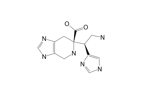 (6R*,1'R*)-6-[2'-AMINO-1'-(1''-IMIDAZOL-4''-YL)-ETHYL]-4,5,6,7-TETRAHYDRO-3H-IMIDAZO-[4,5-C]-PYRIDIN-6-CARBOXYLIC-ACID