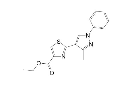 2-(3-Methyl-1-phenyl-4-pyrazolyl)-4-thiazolecarboxylic acid ethyl ester