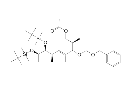 (E)-(2R,3R,6R,7S,8R)-1-ACETOXY-3-(BENZYLOXYMETHOXY)-7,8-DI-(TERT.-BUTYLDIMETHYLSILOXY)-2,4,6-TRIMETHYL-4-NONENE