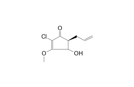 2-CHLORO-3-METHOXY-4(ALPHA/BETA)-HYDROXY-5BETA-ALLYL-2-CYCLOPENTEN-1-ONE (C4 DIASTEREOMER MIXTURE)