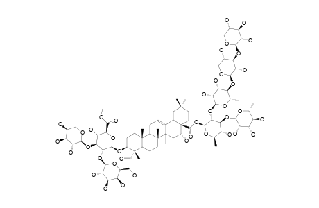 LUPEROSIDE-L;3-O-BETA-[GALACTOPYRANOSYL-(1->2)-[ARABINOPYRANOSYL-(1->3)]-(6-O-METHYL)-GLUCURONOPYRANOSYL]-QUILLAIC-ACID-28-O-[XYLOPYRANOSYL-(1->3