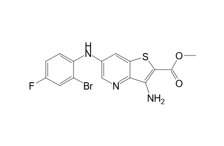 Methyl 6-(2-bromo-4-fluorophenylamino)-3-aminothieno[3,2-b]pyridine-2-carboxylate