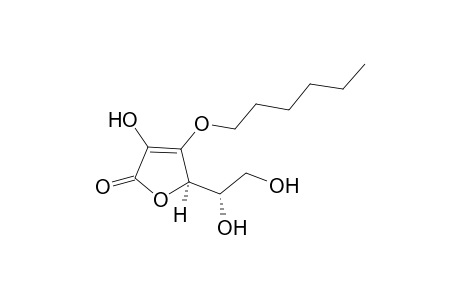 (2R)-2-[(1S)-1,2-bis(oxidanyl)ethyl]-3-hexoxy-4-oxidanyl-2H-furan-5-one