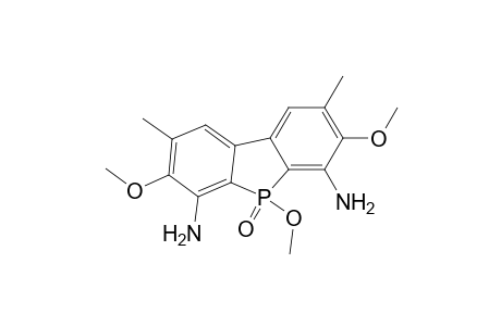 5H-Benzo[b]phosphindole-4,6-diamine, 3,5,7-trimethoxy-2,8-dimethyl-, 5-oxide