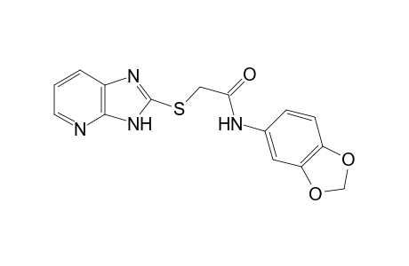 N-Benzo[1,3]dioxol-5-yl-2-(3H-imidazo[4,5-b]pyridin-2-ylsulfanyl)-acetamide