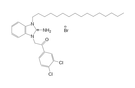 1-(2-(3,4-dichlorophenyl)-2-oxoethyl)-3-hexadecyl-1H-benzo[d]imidazol-2(3H)-iminium bromide