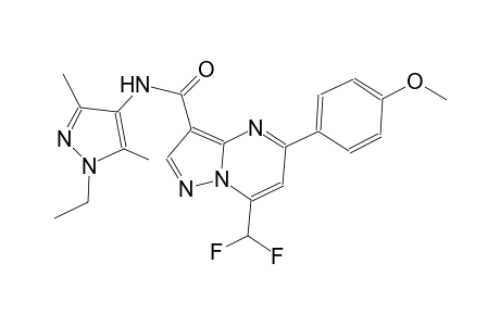 7-(difluoromethyl)-N-(1-ethyl-3,5-dimethyl-1H-pyrazol-4-yl)-5-(4-methoxyphenyl)pyrazolo[1,5-a]pyrimidine-3-carboxamide