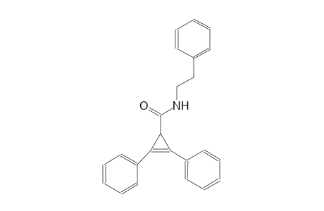 2,3-diphenyl-N-(2-phenylethyl)-2-cyclopropene-1-carboxamide