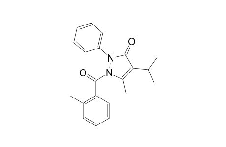 1,2-DIHYDRO-4-ISOPROPYL-5-METHYL-1-(2-METHYLBENZOYL)-2-PHENYL-3H-PYRAZOL-3-ONE