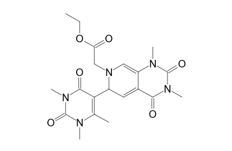 2-[1,3-dimethyl-2,4-dioxo-6-(1,3,4-trimethyl-2,6-dioxo-5-pyrimidinyl)-6H-pyrido[3,4-d]pyrimidin-7-yl]acetic acid ethyl ester