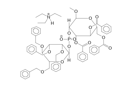 METHYL 3,4,6-TRI-O-BENZOYL-2-O-(2,3,4,6-TETRA-O-BENZYL-ALPHA-D-MANNOPYRANOSYLPHOSPHORYL)-ALPHA-D-MANNOPYRANOSIDE, TRIETHYLAMMONIUM SALT