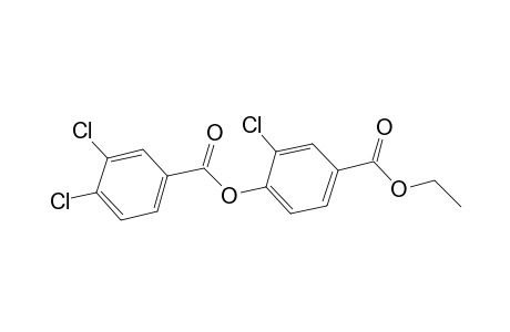 3-chloro-4-hydroxybenzoic acid, ethyl ester, 3,4-dichlorobenzoate