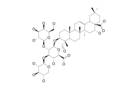 QUILLAIC-ACID-3-O-[BETA-D-XYLOPYRANOSYL-(1->3)-[BETA-D-GALACTOPYRANOSYL-(1->2)]-BETA-D-GLUCOPYRANOSIDURONIC-ACID]