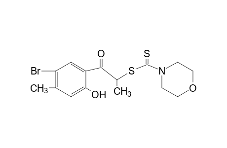 5'-bromo-2'-hydroxy-2-mercapto-4'-methylpropiophenone, 2-(4-morpholinecarbodithioate)