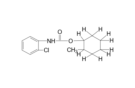 o-chlorocarbanilic acid, 2-methylcyclohexyl ester