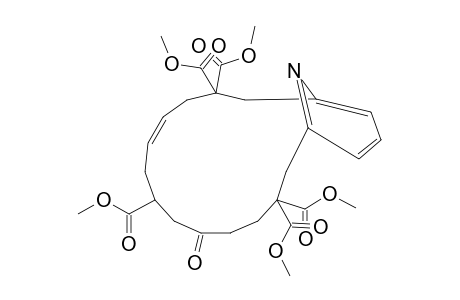 (4E)-9-OXO-2,2,7,12,12-PENTA-(METHOXYCARBONYL)-[13]-(2,6)-PYRIDINOPHAN-4-ENE