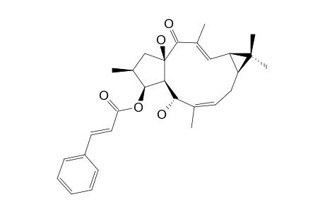 (-)-(6-Z,12-E,2-S,3-S,4-R,5-R,9-S,11-S,15-R)-3-CINNAMOYLOXYLATHYRA-6,12-DIENE-5,15-DIOL-14-ONE