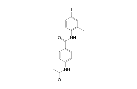 4-(acetylamino)-N-(4-iodo-2-methylphenyl)benzamide