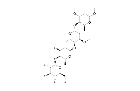 ADOLIGOSE-C;BETA-GLUCOPYRANOSYL-(1->4)-O-BETA-DIGINOPYRANOSYL-(1->4)-O-BETA-CYMAROPYRANOSYL-(1->4)-O-ALPHA-SARMENTOSE