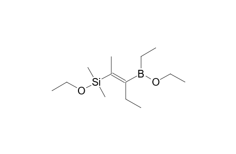 2-(ethoxydimethylsilyl)-3-(ethoxyethylboryl)-2-pentene