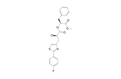 3-(2-(4-FLUOROPHENYL)-1,3-THIAZOL-4-YL)-(S)-LACTOYL-(S)-PHENYLALANINE-METHYLESTER