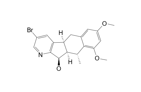 2-BROMO-5A-(R/S),6,11,11A-(S/R)-TETRAHYDRO-7,9-DIMETHOXY-6-(R/S)-METHYL-5H-BENZO-[5.6]-INDENO-[2,1-B]-PYRIDIN-5-(R/S)-OL