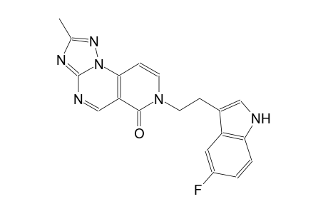 pyrido[3,4-e][1,2,4]triazolo[1,5-a]pyrimidin-6(7H)-one, 7-[2-(5-fluoro-1H-indol-3-yl)ethyl]-2-methyl-