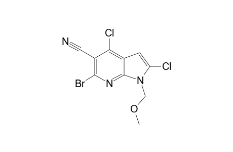 6-Bromo-2,4-dichloro-1-(methoxymethyl)-1H-pyrrolo[2,3-b]pyridine-5-carbonitrile