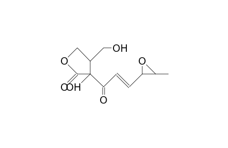 (2R*,3S*)-2-(4',5'-Epoxy-hex-2'E-en)oyl-2-hydroxy-3-hydroxymethyl-butanolide;butalactin