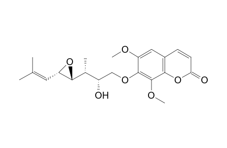 (2'-R,3'-R,4'-S,5'-S)-6,8-DIMETHOXY-7-(3',7'-DIMETHYL-4',5'-EPOXY-2'-HYDROXYOCTA-6'-ENYLOXY)-COUMARIN