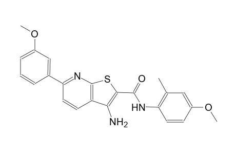 3-amino-N-(4-methoxy-2-methylphenyl)-6-(3-methoxyphenyl)thieno[2,3-b]pyridine-2-carboxamide