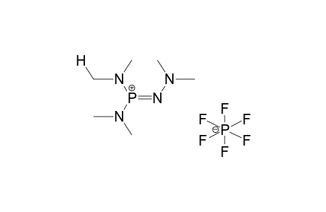 BIS(DIMETHYLAMINO)DIMETHYLHYDRAZONOPHOSPHONIUM HEXAFLUOROPHOSPHORATE