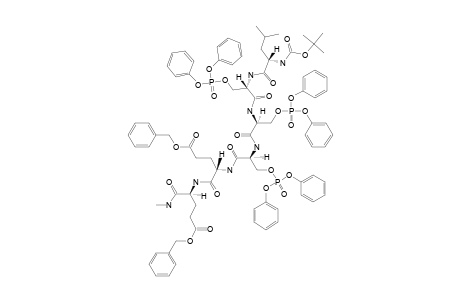 BOC-LEU-SER-(PO3PH2)-SER-(PO3PH2)-SER-(PO3PH2)-GLU-(OBZL)-GLU-(OBZL)-NHME