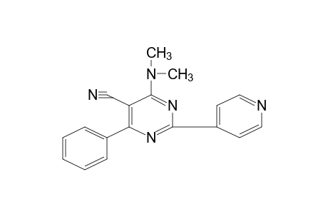 4-(DIMETHYLAMINO)-6-PHENYL-2-(4-PYRIDYL)-5-PYRIMIDINECARBONITRILE