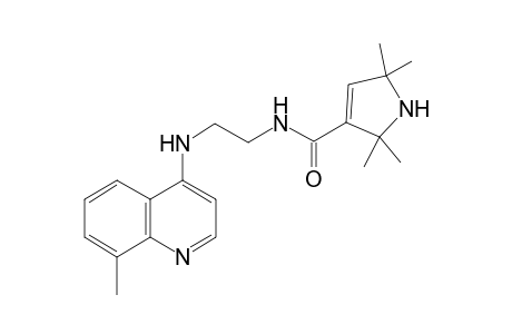 2,2,5,5-Tetramethyl-N-{2-[(8-methyl-4-quinolinyl)amino]ethyl}-2,5-dihydro-1H-pyrrole-3-carboxamide