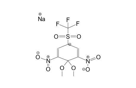 SODIUM 1,1-DIMETHOXY-2,6-DINITRO-4-TRIFLUOROMETHYLSULPHONYL-2,5-CYCLOHEXADIENATE