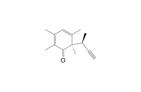 2,4-Cyclohexadien-1-one, 2,3,5,6-tetramethyl-6-(1-methyl-2-propynyl)-, (R*,S*)-